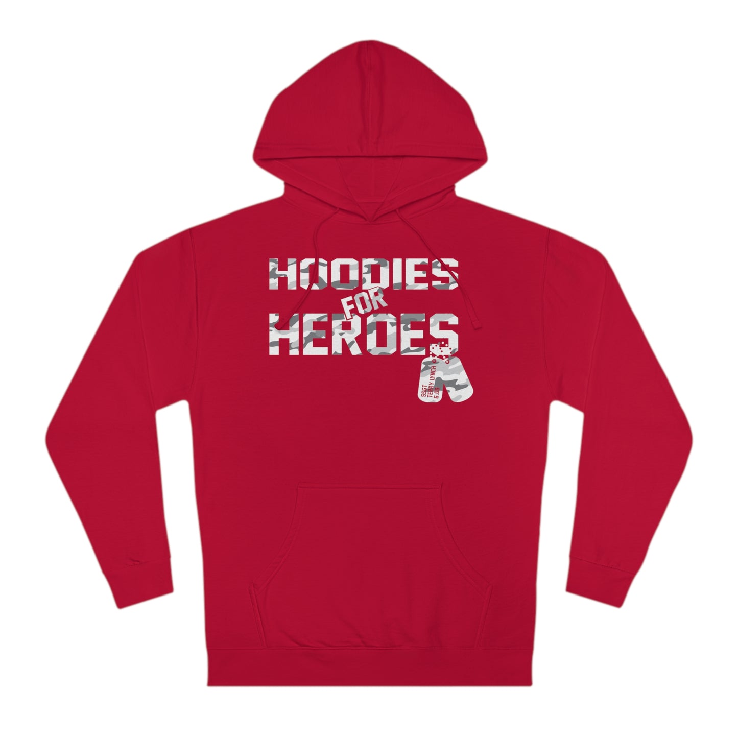 Red Unisex Hooded Sweatshirt