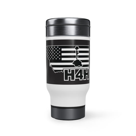 Stainless Steel Travel Mug with Handle, 14oz