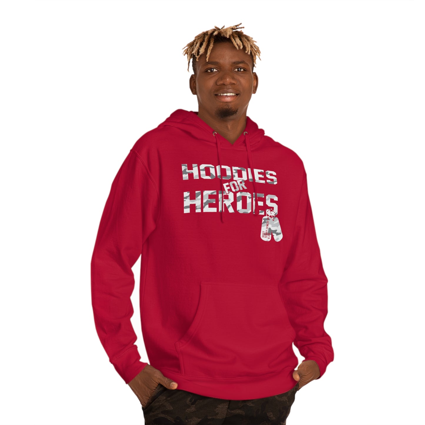 Red Unisex Hooded Sweatshirt