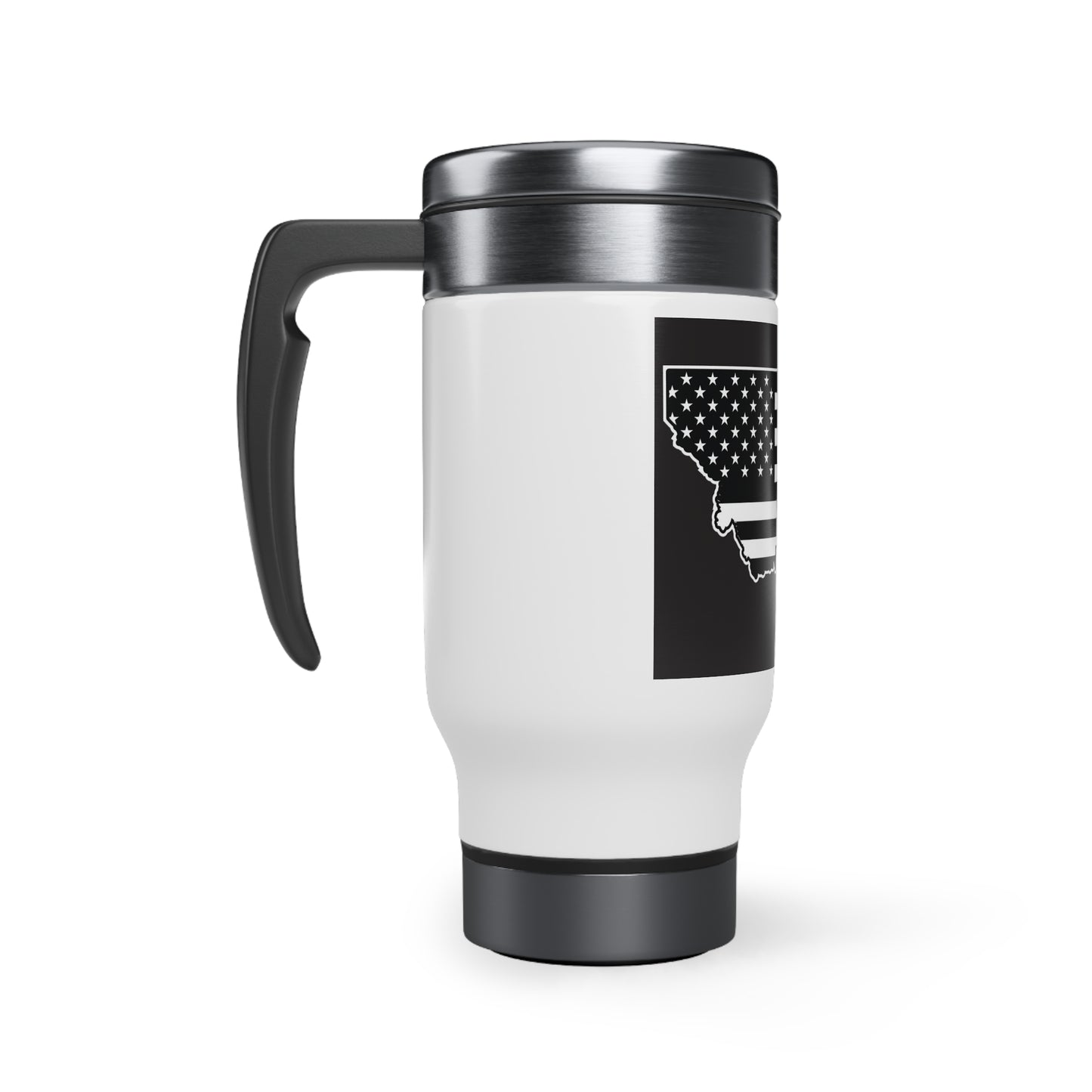 Stainless Steel Travel Mug with Handle, 14oz